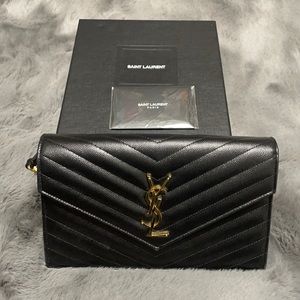 Medium Monogram Matelassé Leather Wallet-On-Chain